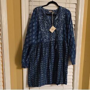 Faherty Silk Blend Solstice Mini Dress